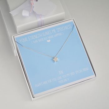 Sterling Silver Be Strong Necklace Gift, 5 of 12