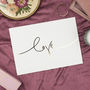 'Love' Handwritten Luxury Gold Foil Simple Print, thumbnail 1 of 2