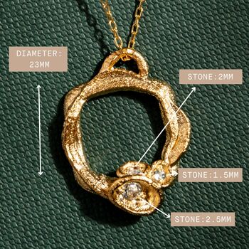 Aquamarine Gold Vermeil Plated Birthstone Necklace, 5 of 6