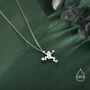 Sterling Silver Tiny Frog Pendant Necklace, thumbnail 3 of 12