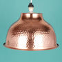 Hand Hammered Copper Ceiling Shade, thumbnail 1 of 3