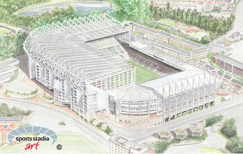 Newcastle United St James' Park Stadium Fine Art Print, 2 of 3