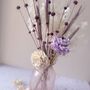 Pink Vase With Modern Dried Flower Bouquet, thumbnail 3 of 3