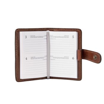 Personalised Luxury Leather Pocket Diary. 'The Alvito', 7 of 12