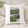 'Garden In Time' Personalised Cushion Gift For Gardeners All Years Available, thumbnail 4 of 10