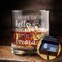 Goodbye Tension Hello Pension Retirement Whiskey Glass, thumbnail 1 of 8