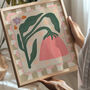Resting Pink Flower Print, thumbnail 2 of 2