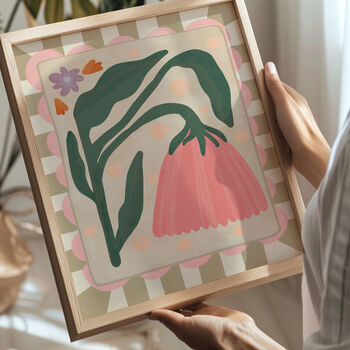 Resting Pink Flower Print, 2 of 2