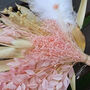White And Pink Dried Palm Sun Bouquet, thumbnail 4 of 4