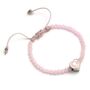 Barbie Pink Bead Friendship Bracelet With Heart Shaped Bead, thumbnail 1 of 2