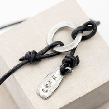 Personalised Leather Wrap Bracelet Or Necklace, 4 of 6