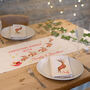Personalised Reindeer Table Runner And Napkins Set, thumbnail 1 of 4