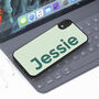 Bold Typography Name iPhone Case 12 13 14 15 Se, thumbnail 5 of 7