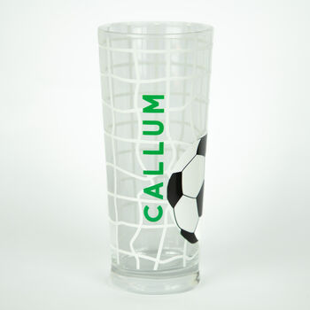 Personalised Football Name Printed Pint Glass, 4 of 8