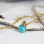 Amazonite Teardrop Gemstone Necklace, thumbnail 3 of 9