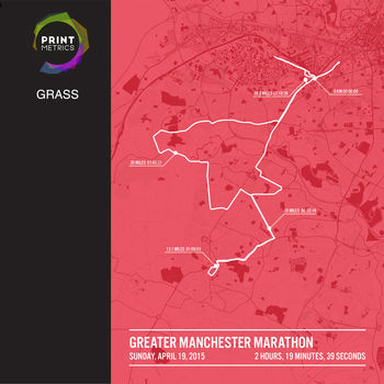 Personalised Manchester Marathon Poster, 6 of 12