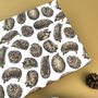 Hedgehog Watercolour Wrapping Paper, thumbnail 7 of 10