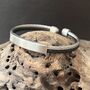 Titanium Double Banded Steel Bracelet | Men's Gift, thumbnail 4 of 6