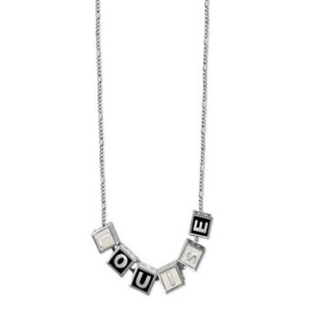 Personalised Enamel Cube Initial/Name Necklace, 9 of 9