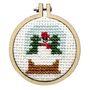 Let It Snow! Christmas Mini Matchbox Cross Stitch Kit, thumbnail 3 of 5