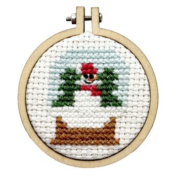 Let It Snow! Christmas Mini Matchbox Cross Stitch Kit, 3 of 5