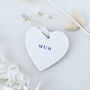 Personalised Ceramic Heart Name Decoration, thumbnail 3 of 4