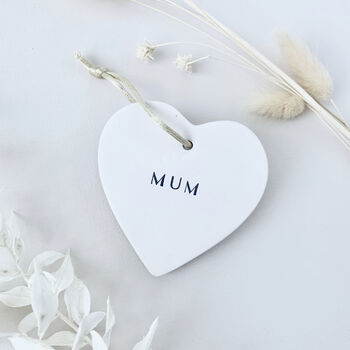 Personalised Ceramic Heart Name Decoration, 3 of 4