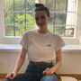 'Wfh' Embroidered Classic Oversized Women's Tee, thumbnail 1 of 2