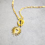 Sunburst Heart T Bar Necklace, thumbnail 5 of 10