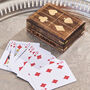 Personalised Rosewood And Brass Playing Card Gift, thumbnail 2 of 3