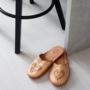 Ladies Leather Boho Closed Toe Slippers, thumbnail 5 of 12