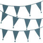 Cotton Garland Party Decoration In Vintage Blue, thumbnail 1 of 3