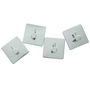 Pack Of Four Chrome Self Adhesive Wall Hooks, thumbnail 2 of 6