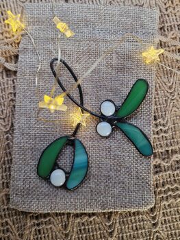 Glass Mistletoe Christmas Ornaments Gifts, 3 of 4