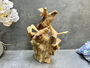Hand Carved Wooden Nesting Birds Ornament, thumbnail 2 of 12