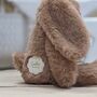 Cookie The Long Leg Dark Brown Bunny Soft Toy, thumbnail 3 of 3