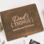 Personalised Dad's Things Cufflink And Watch Box, thumbnail 1 of 7
