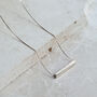 Gold Or Silver Engraved Bar Necklace, thumbnail 1 of 7