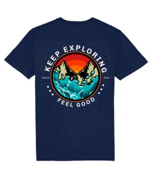 Keep Exploring Feel Good Unisex Graphic T Shirt, 11 of 12