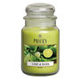 Personalised Large Jar Candle – Lime And Basil, thumbnail 2 of 3