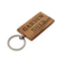 Bramble Farm 'Garden Shed' Rectangular Oak Keyring, thumbnail 3 of 4