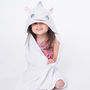 Personalised Unicorn Hooded Towel, thumbnail 2 of 7