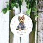 Personalised Norfolk Terrier Hippie Dog Decoration, thumbnail 2 of 2