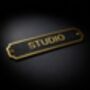 Customisable Brass With Black Plaque For Indications, thumbnail 4 of 7
