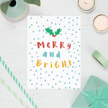 Merry And Bright Christmas Card, 3 of 3