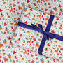Scandi Christmas Gift Wrapping Paper Roll Or Folded, thumbnail 3 of 3
