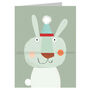 Mini Rabbit Greetings Card, thumbnail 3 of 5