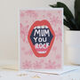 Mum You Rock Mother's Day Card, thumbnail 4 of 5
