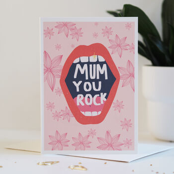 Mum You Rock Mother's Day Card, 4 of 5