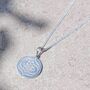 Sterling Silver Cw Motif Unisex Necklace, thumbnail 1 of 11